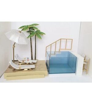 MGA RAINBOW HIGH COLOR CHANGE POOL AND BEACH CLUB PLAYSET